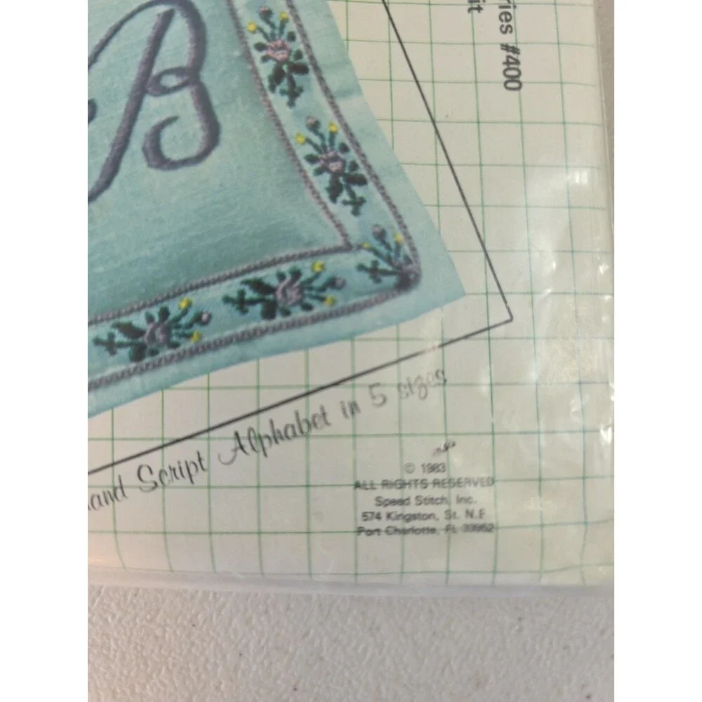 Initially Yours™ Speed Stitch Free Motion Monogramming Kit # 400 w/Towel & More